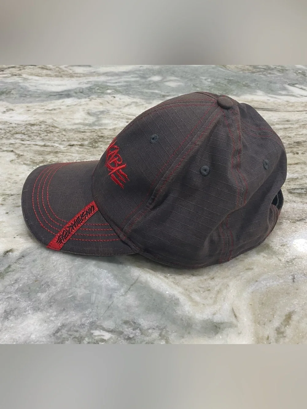 Kids UNSPEAKABLE Gray gaming Cap with Red Embroidery